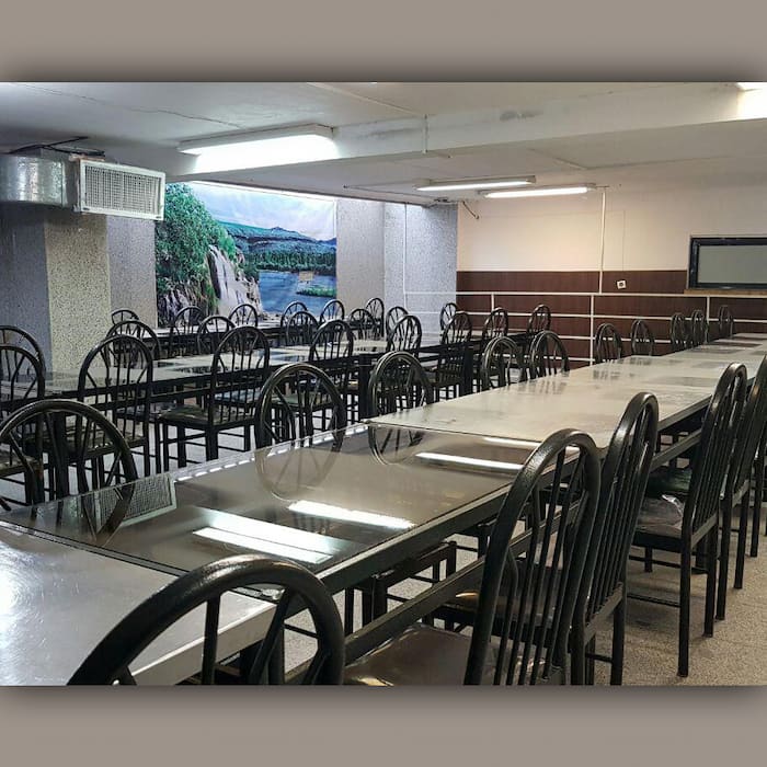 Provide lunch in the dining hall and use the university buffet